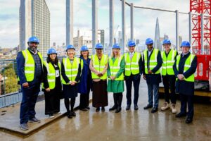 LCC Topping Out ceremony, Elephant and Castle